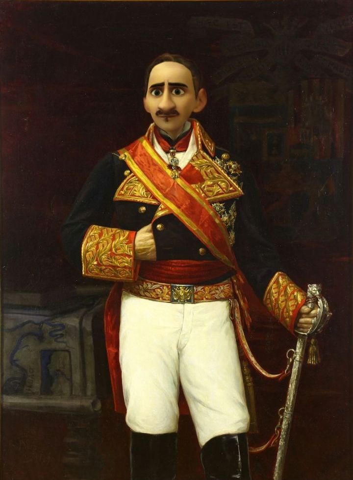 El general Espartero pixarizado