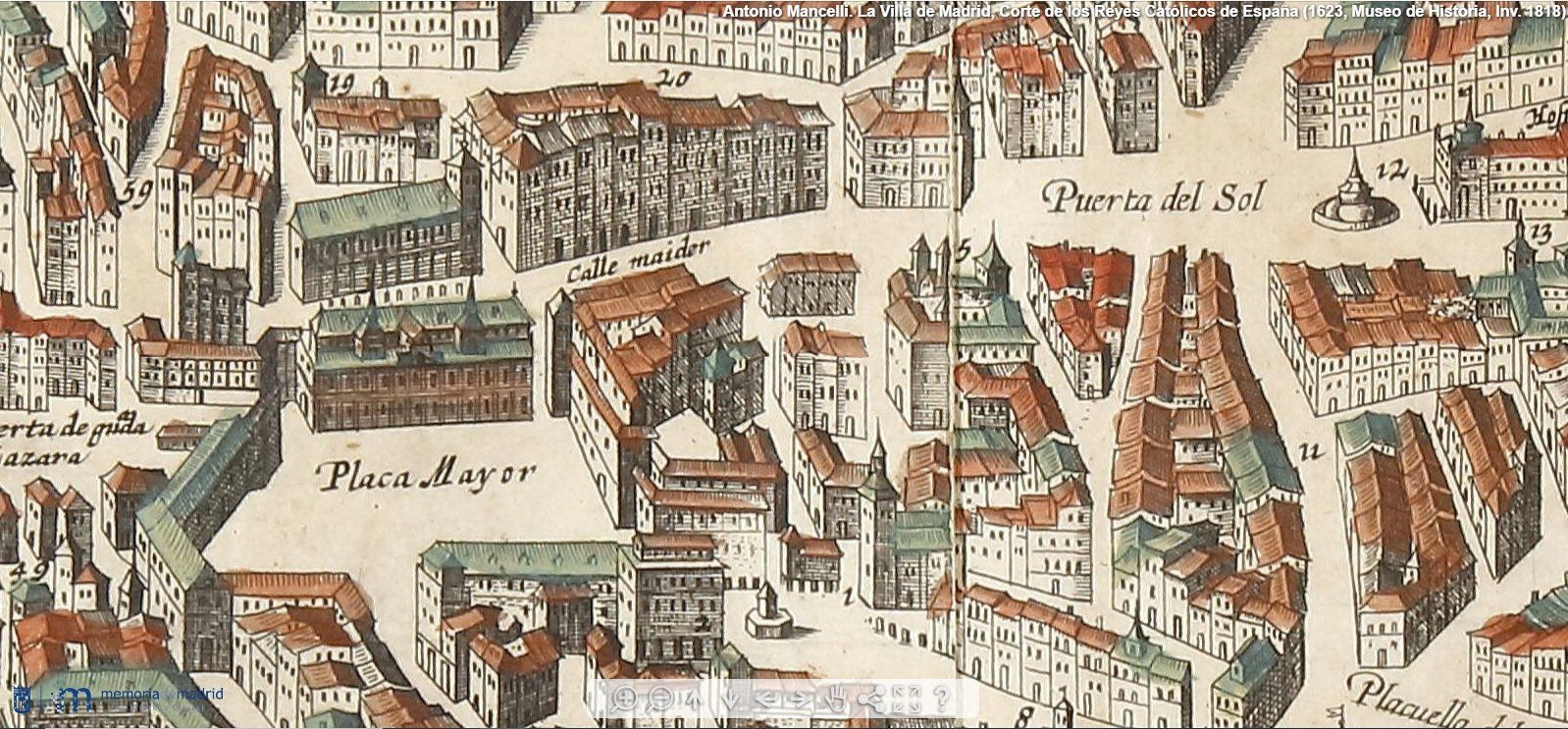 El Plano de Mancelli, el más antiguo de Madrid El Plano de Mancelli, el más antiguo de Madrid