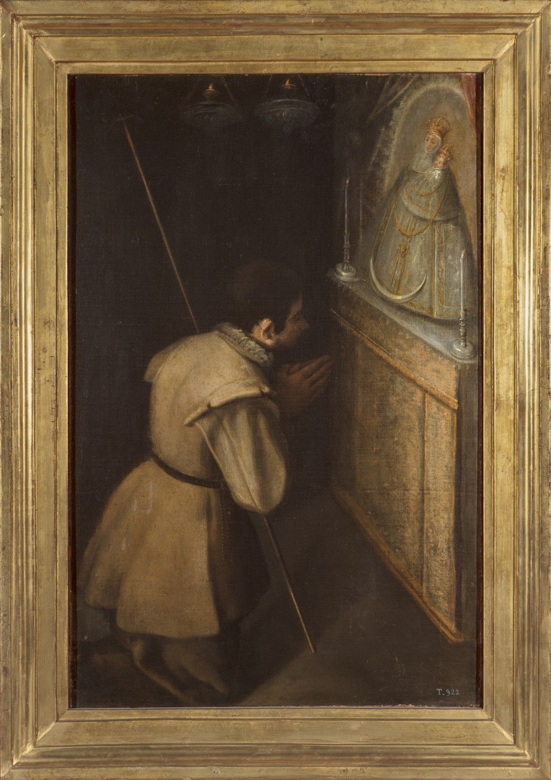 San Isidro en oración ante la Imagen de la Virgen de Atocha