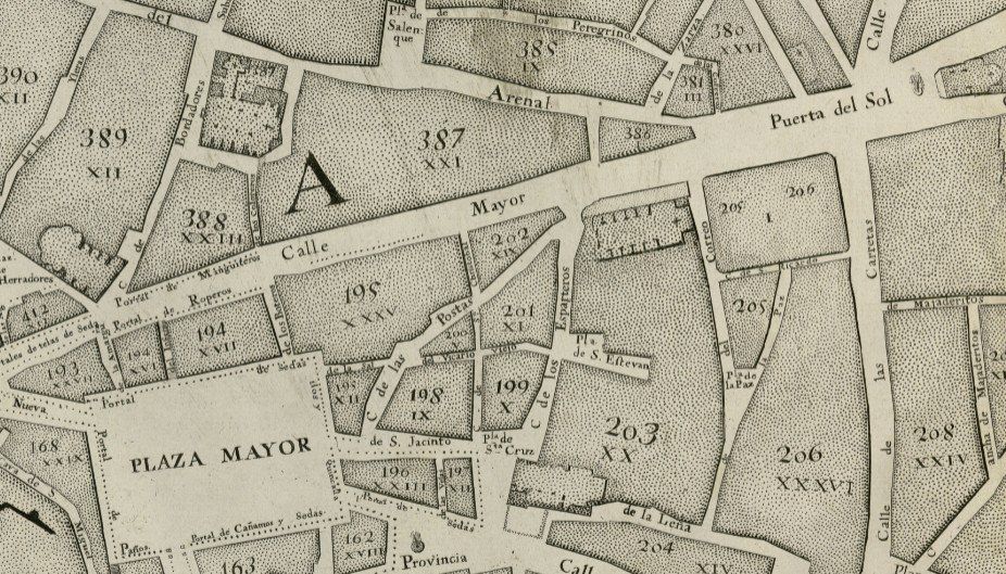 Plano topográfico de la Villa y Corte de Madrid Plano topográfico de la Villa y Corte de Madrid