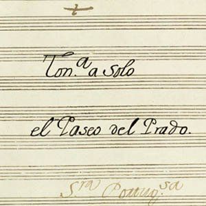 Tonadilla a solo El Paseo del Prado Tonadilla a solo El Paseo del Prado