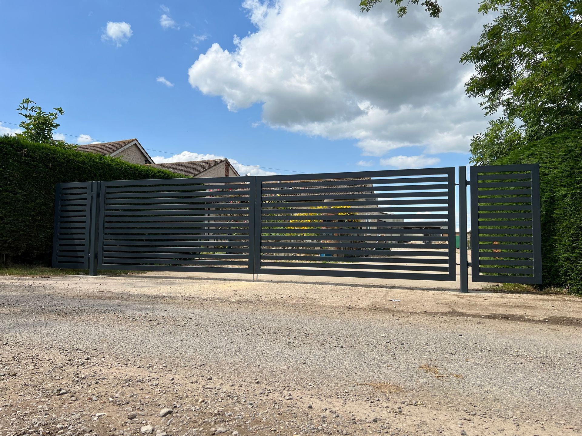 modern steel gates