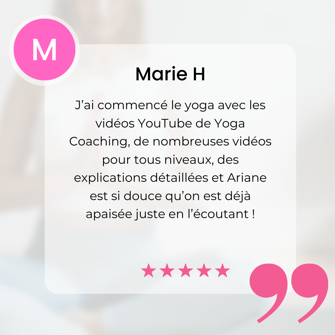 avis yogacoaching programme yoga matin