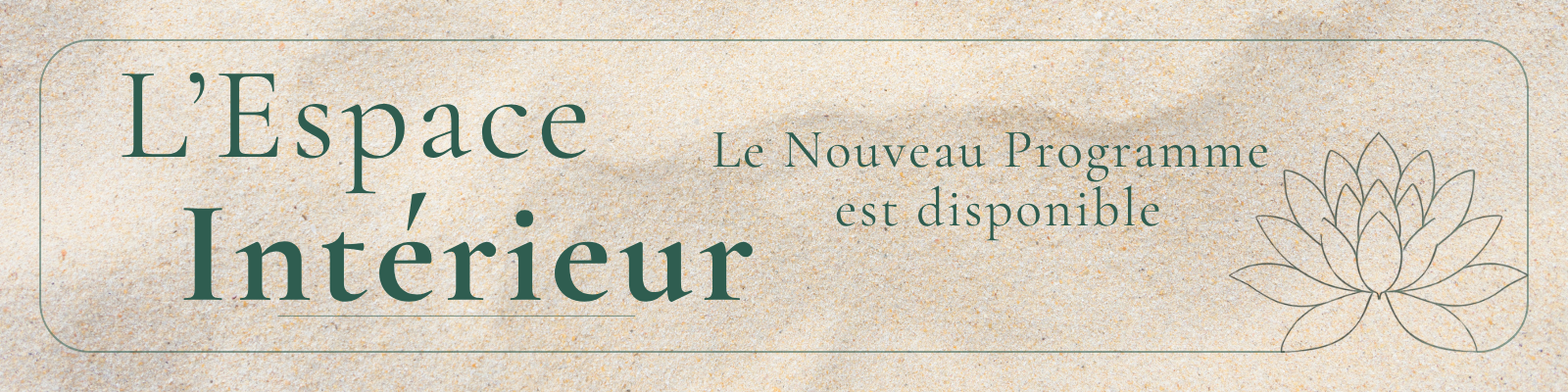 Programme Yoga : l'Espace Intérieur