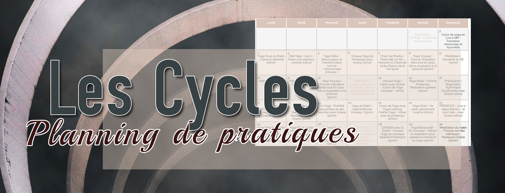 planning gratuit yoga