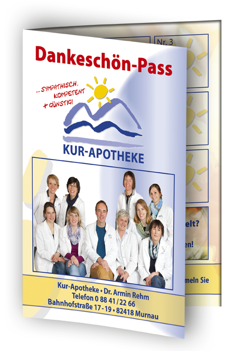 Der Dankeschön-Pass der Kur-Apotheke Murnau Abbildung des Kur-Apotheke Dankeschön-Pass