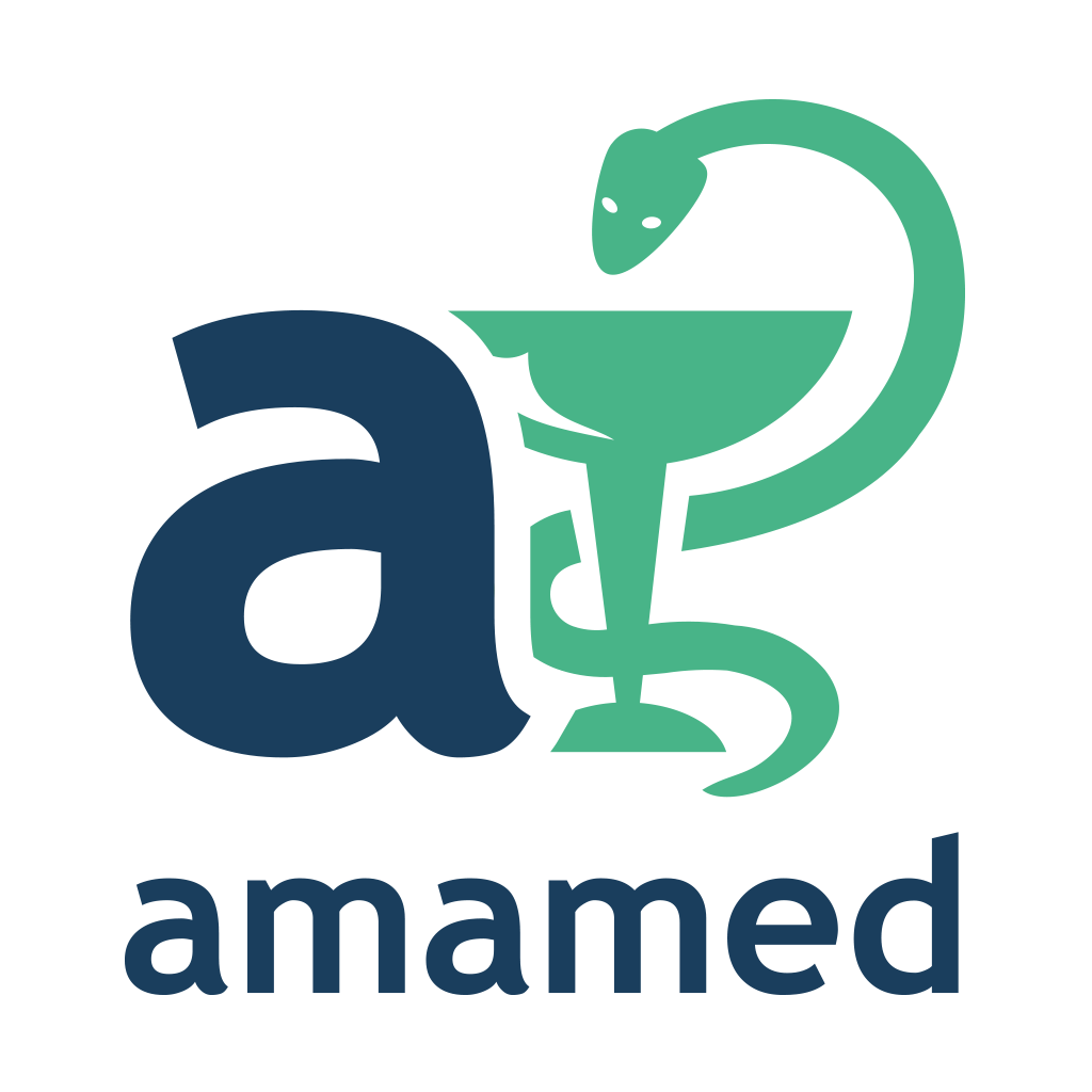 Logo amamed.de Logo der amamed App