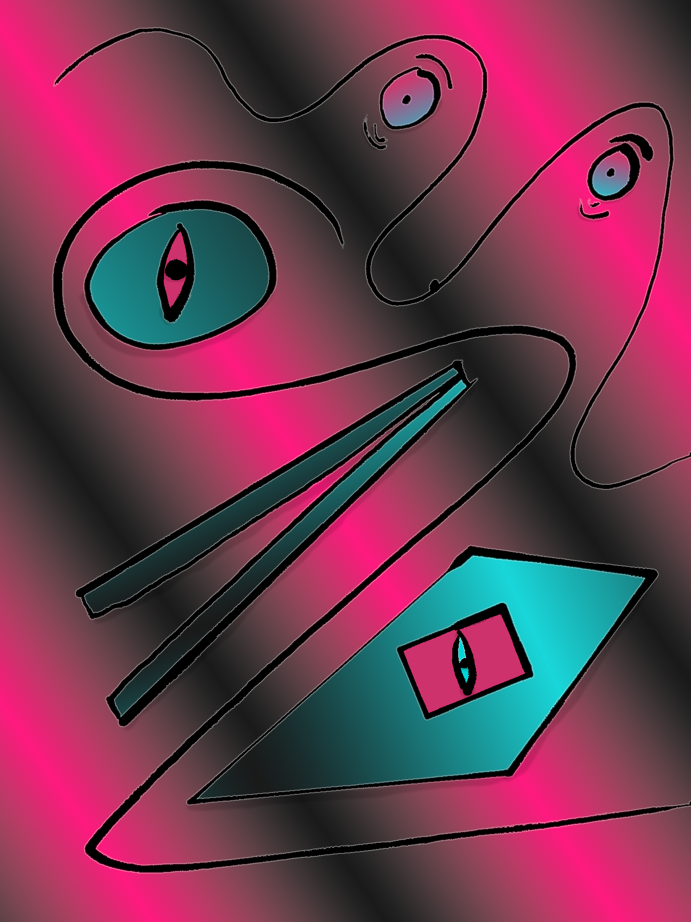 Einsamer Engel - Digitales Kunstwerk von Paul Alexander Heigel