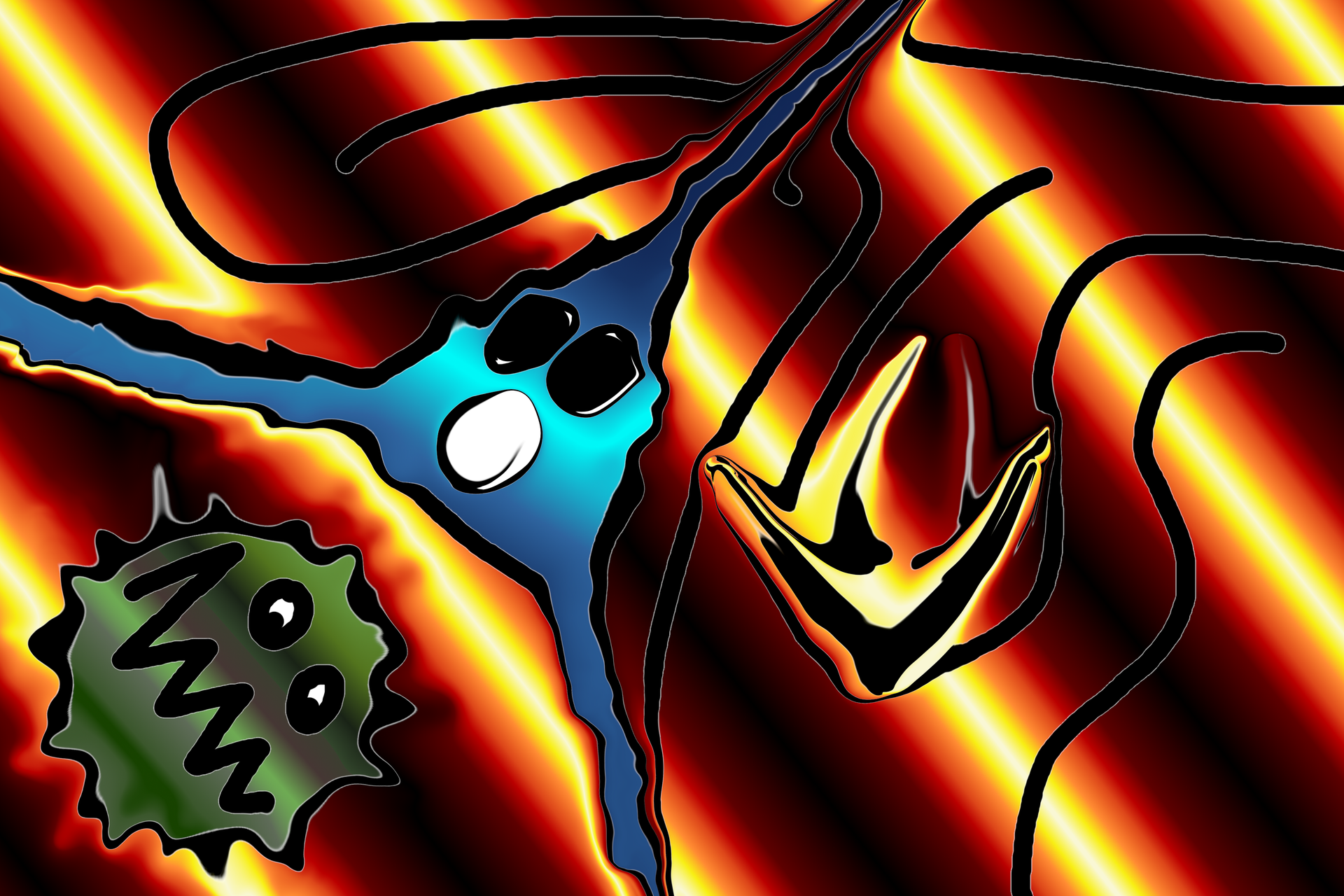 Acid - Digitales Kunstwerk von Paul Alexander Heigel