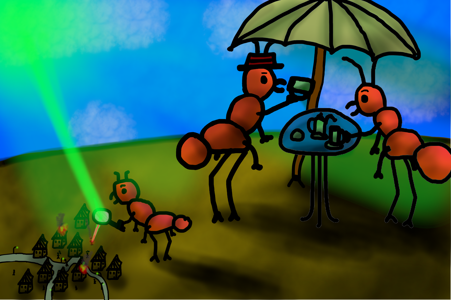 Anubis - Digitales Kunstwerk von Paul Alexander Heigel