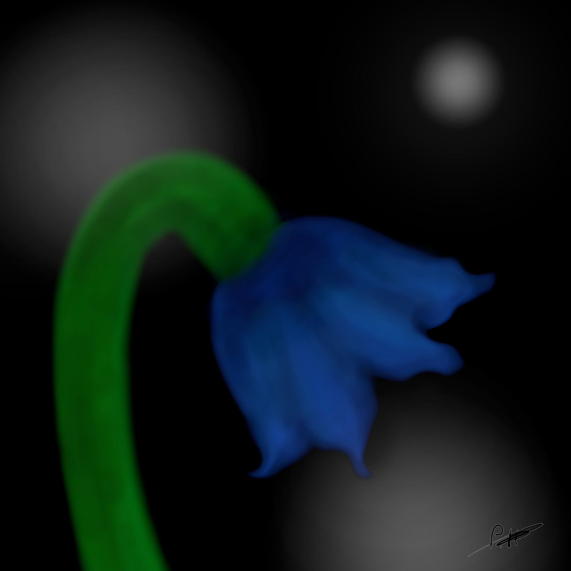 Ultramarin - Digitales Kunstwerk von Paul Alexander Heigel