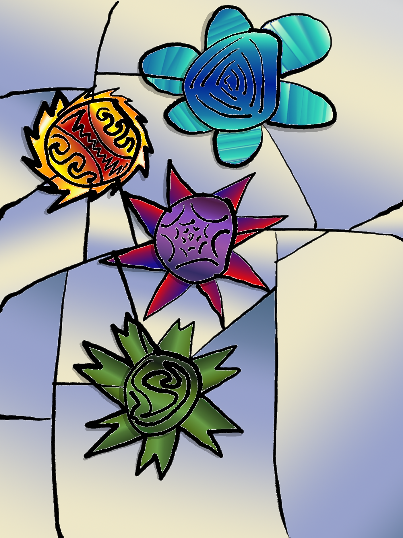 Einsamer Engel - Digitales Kunstwerk von Paul Alexander Heigel