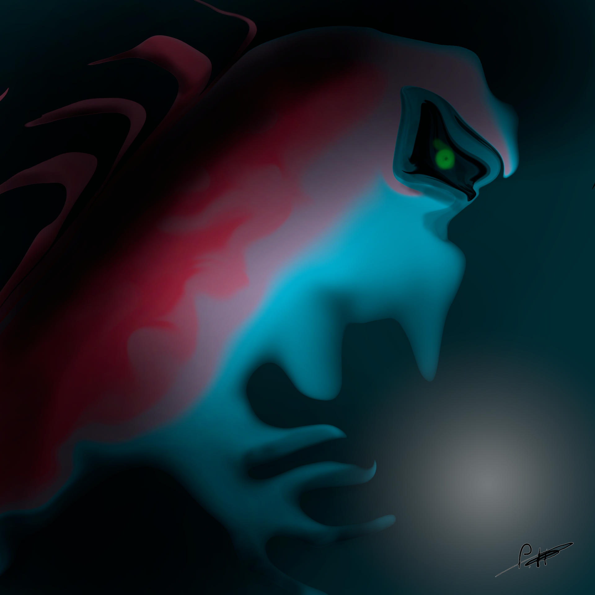 Anubis - Digitales Kunstwerk von Paul Alexander Heigel