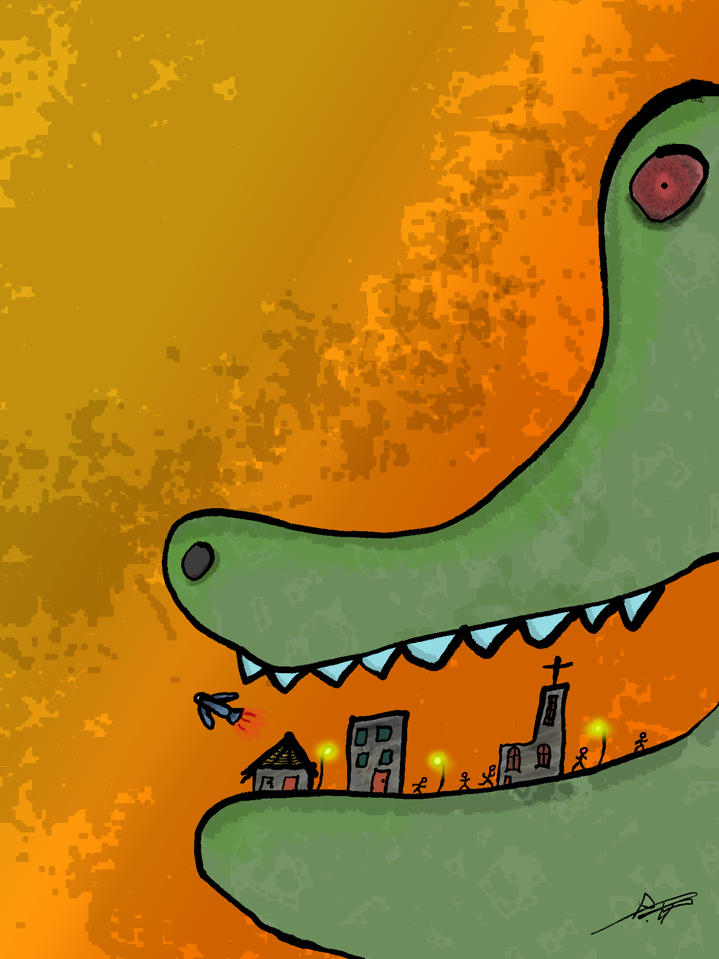 Anubis - Digitales Kunstwerk von Paul Alexander Heigel