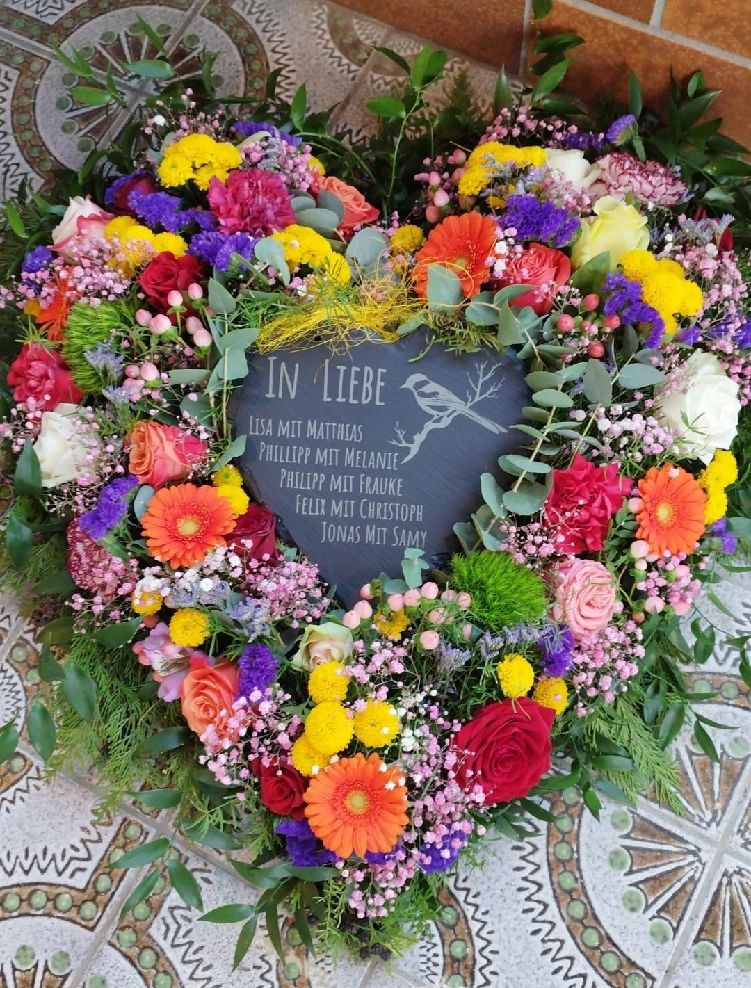 Schierferherzen Lasergravur Trauer