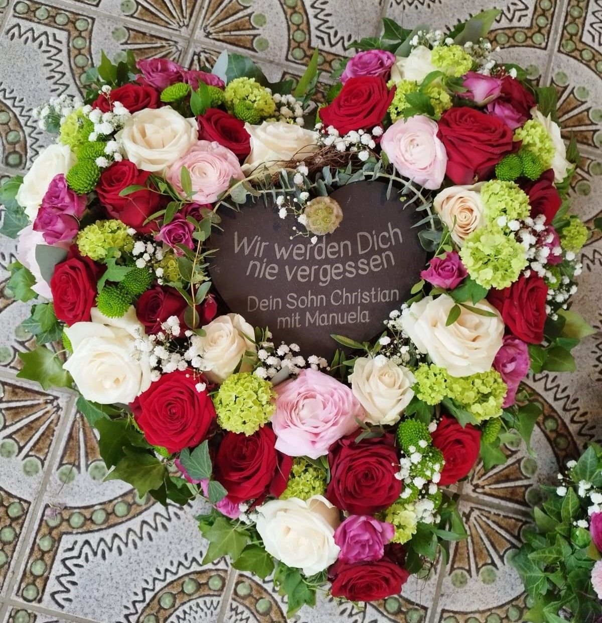 Schierferherzen Lasergravur Trauer