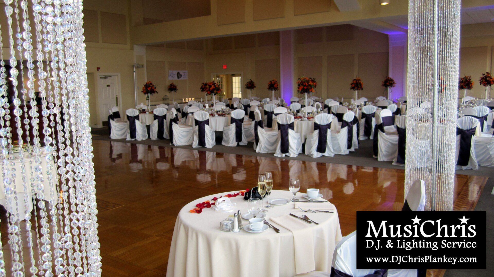 Crystal Columns unique luxury blingy upscale wedding decorations