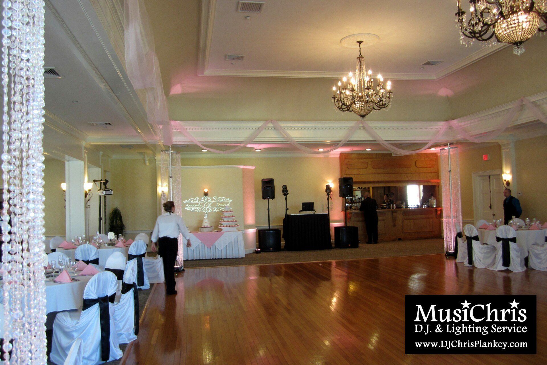 Crystal Columns unique luxury blingy upscale wedding decorations