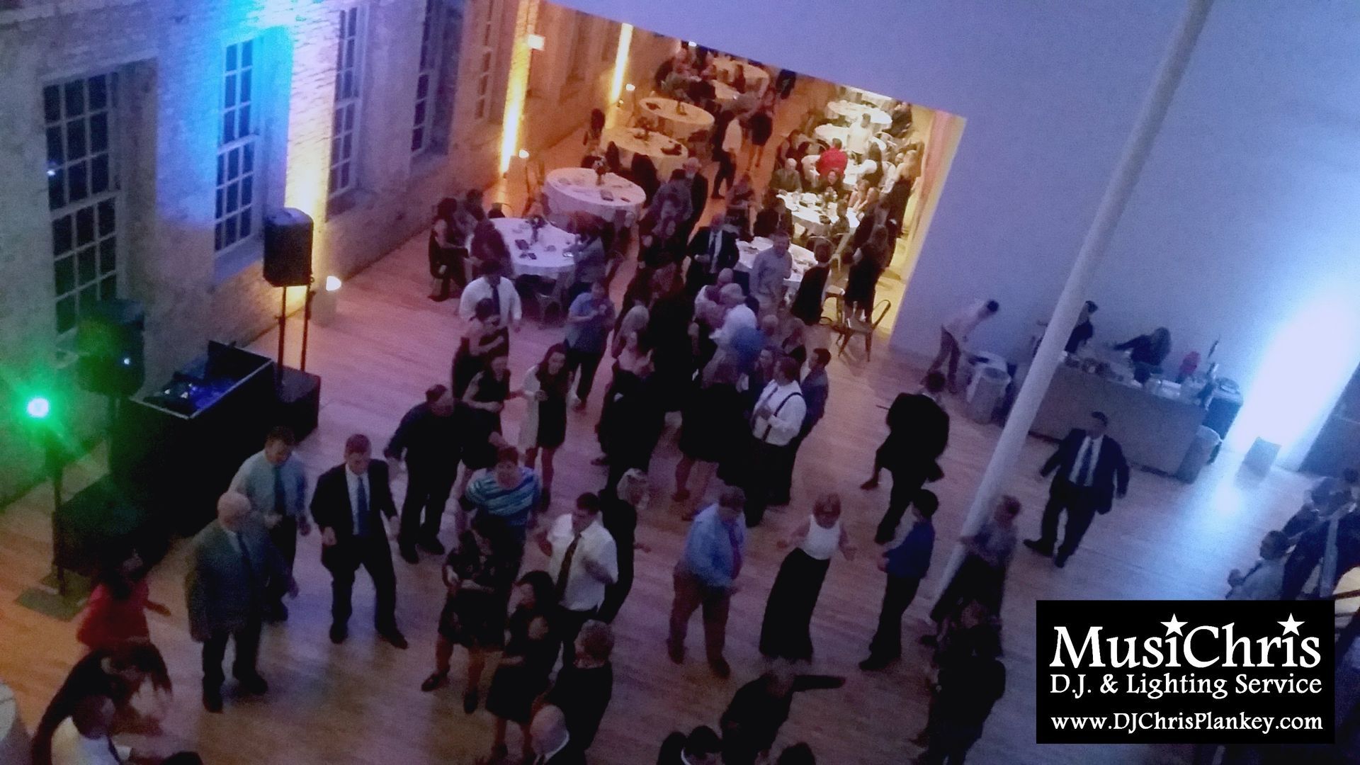 Mass MoCA wedding DJ North Adams, MA Berkshires Western Mass. art museum wedding lighting service provider