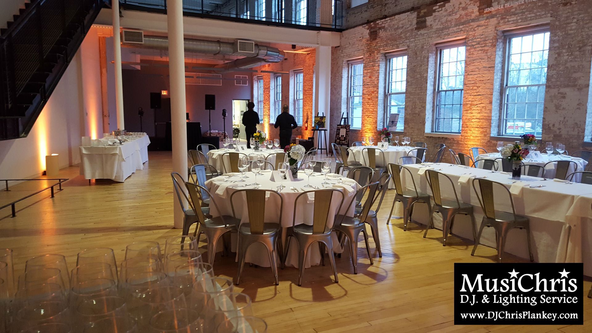Mass MoCA wedding DJ North Adams, MA Berkshires Western Mass. art museum wedding lighting service provider