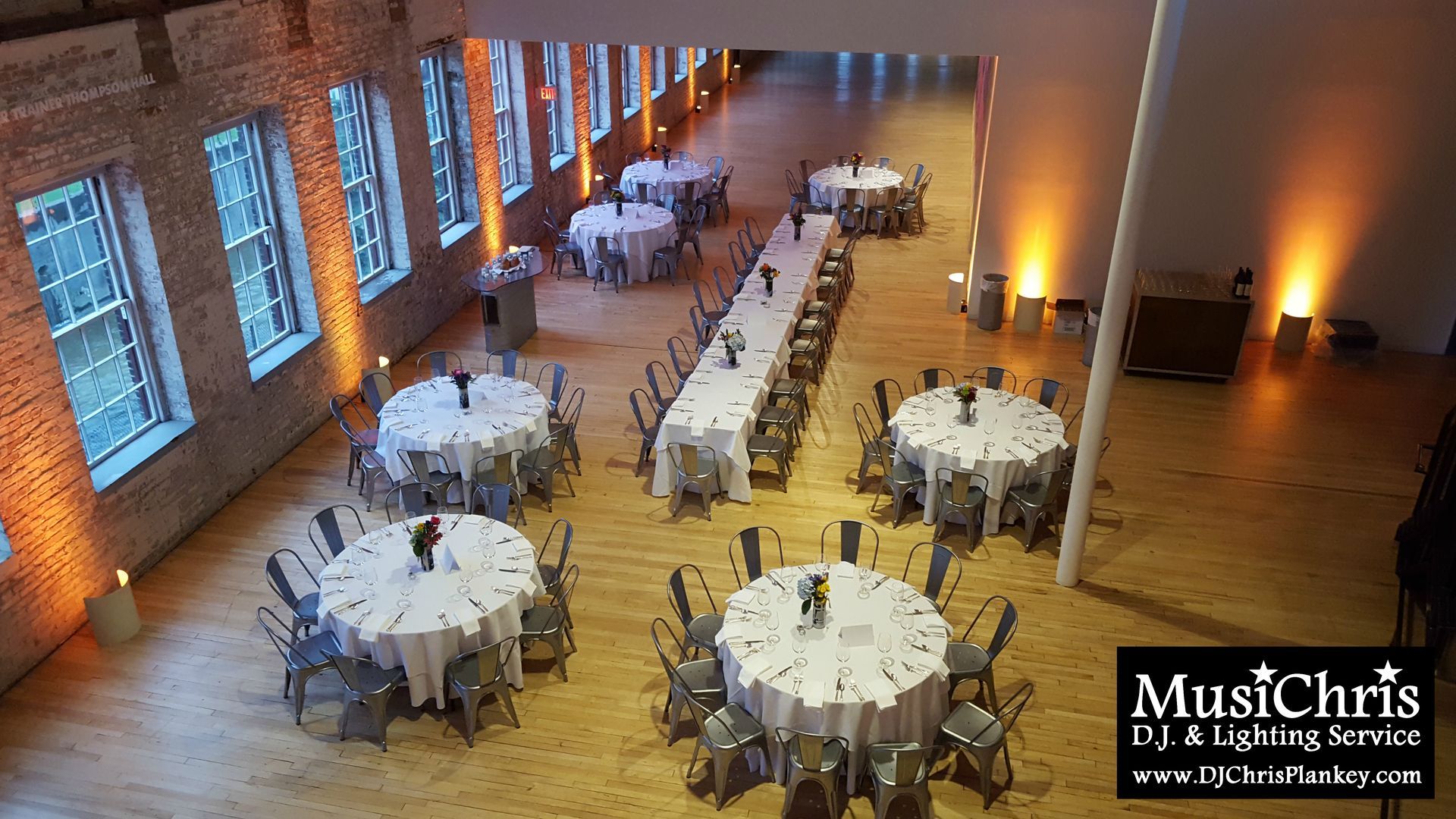 Mass MoCA wedding DJ North Adams, MA Berkshires Western Mass. art museum wedding lighting service provider
