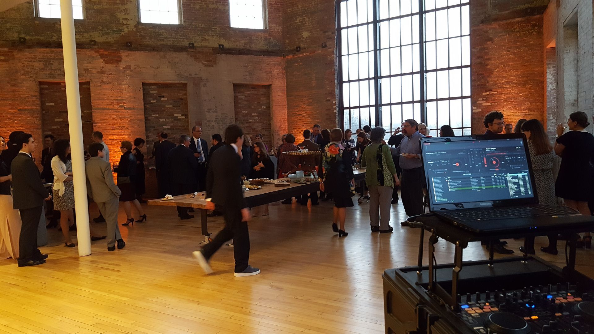 Mass MoCA wedding DJ North Adams, MA Berkshires Western Mass. art museum wedding lighting service provider