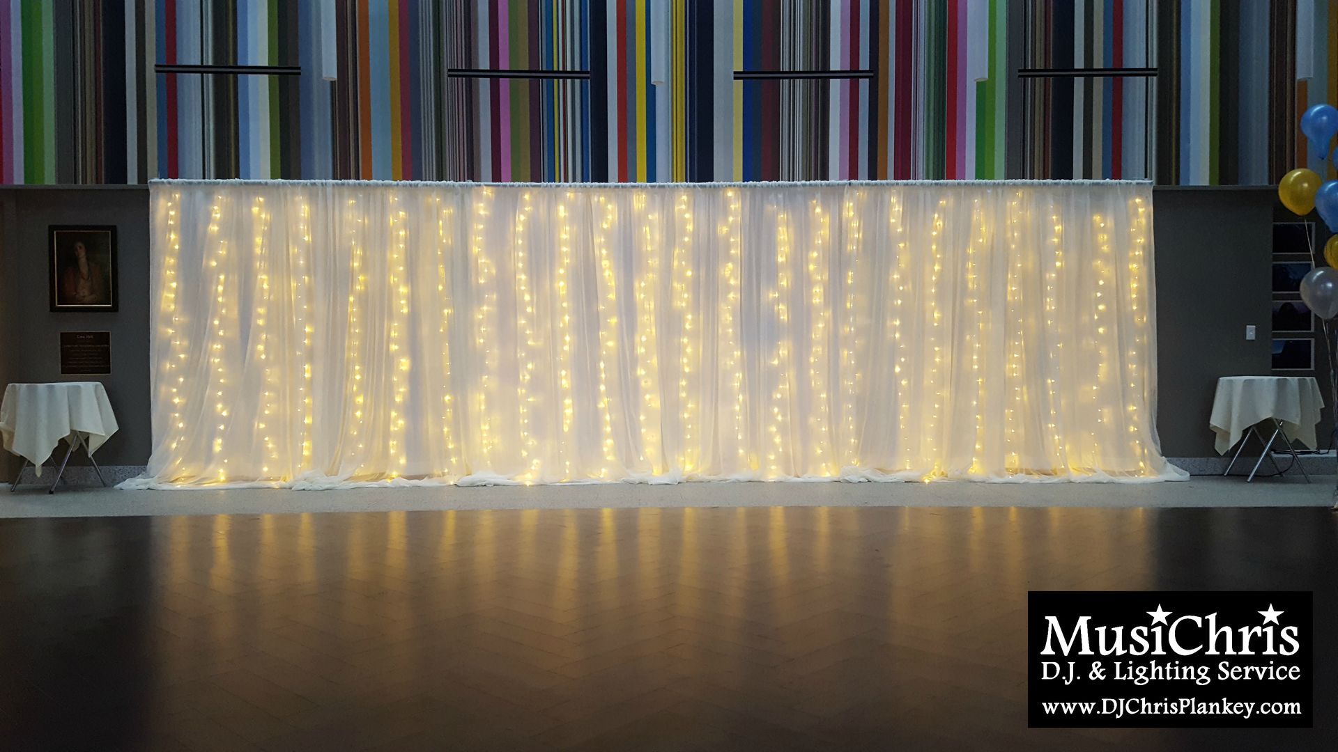 A Starry Night Prom theme party lighting ideas Miss Hall's School 2018 Prom