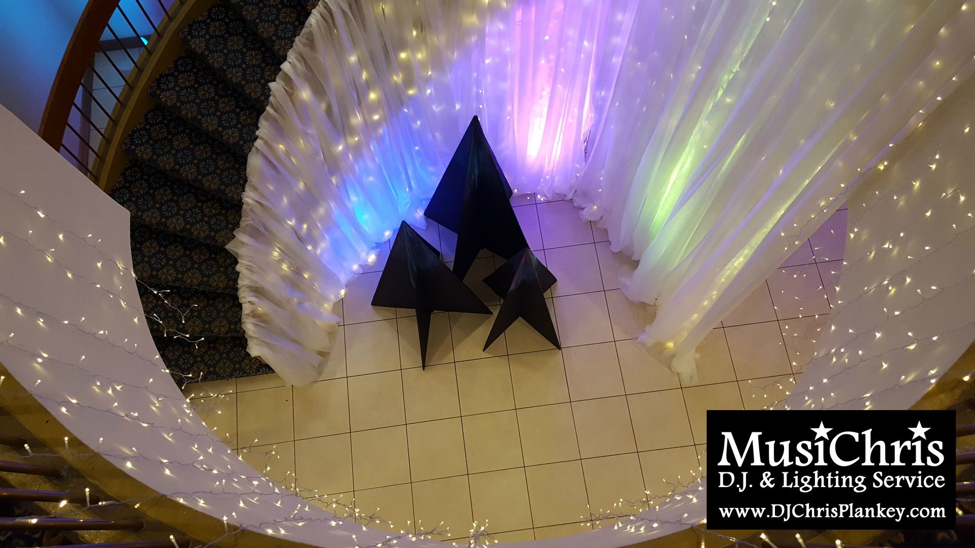 Northern Lights Prom party theme decorations lighting ideas