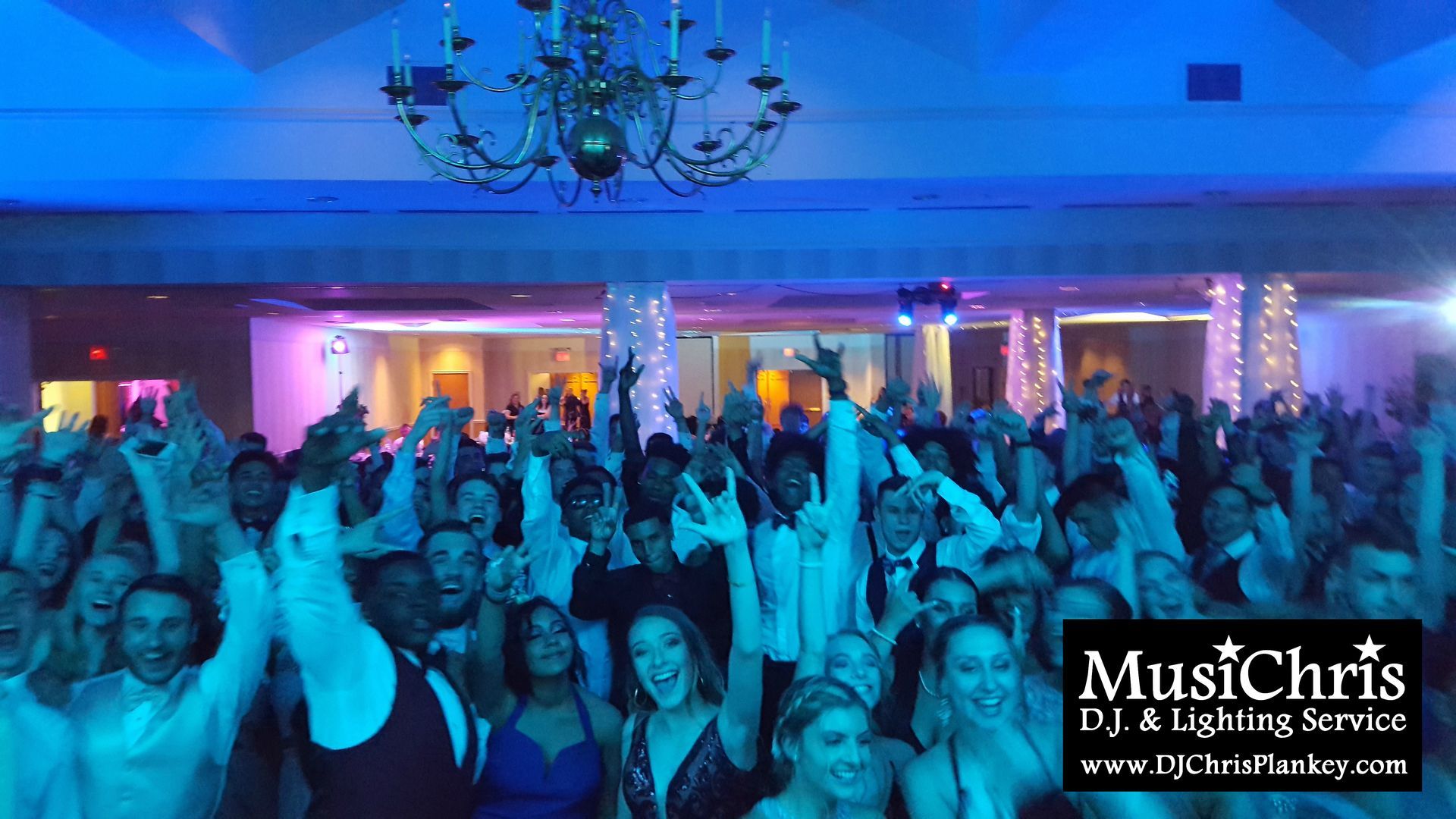 Northern Lights Aurora Borealis Prom party theme lighting ideas decorations effects Pittsfield High School 2018 prom