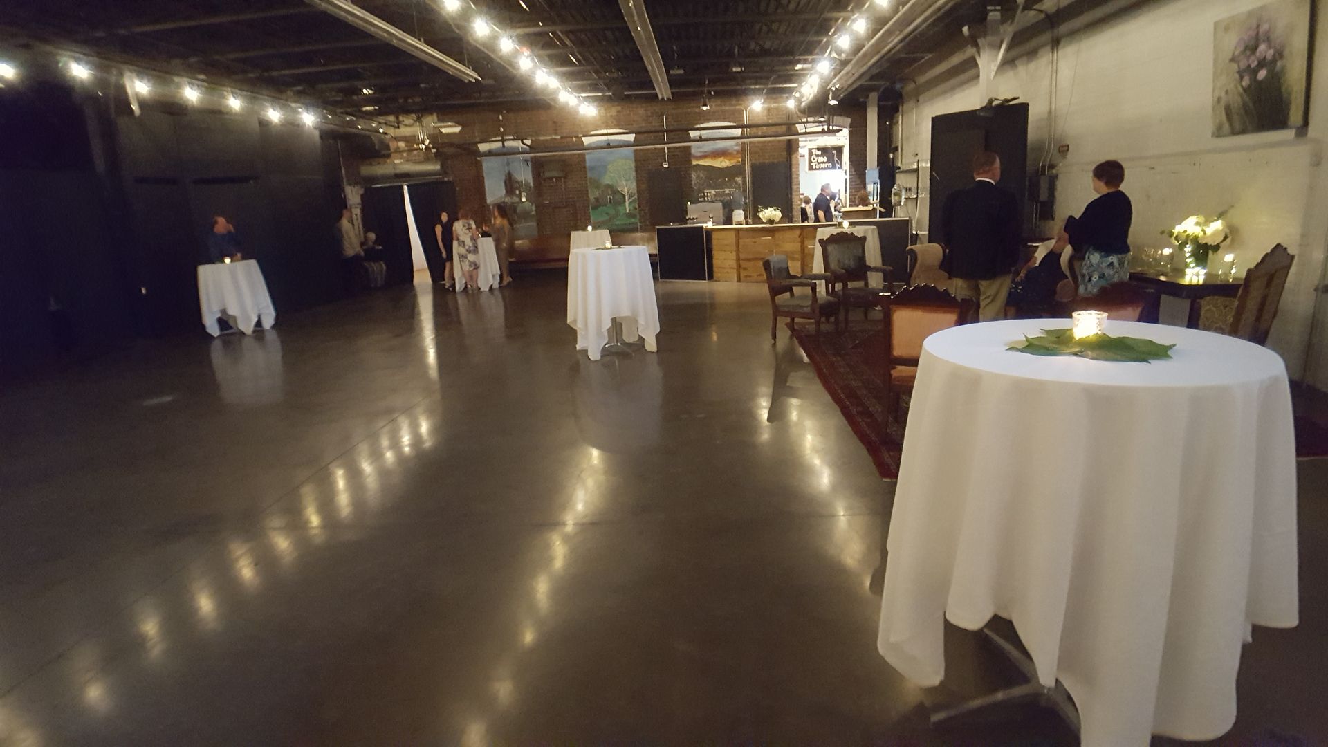 Stationery Factory wedding DJ lighting drapery Dalton, Mass.