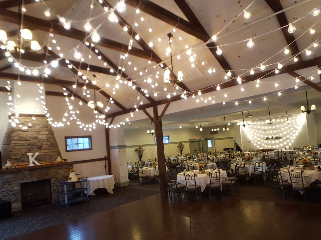 Barrington Hall, Great Barrington, MA wedding venue Crissey Farm wedding DJ lighting drapery