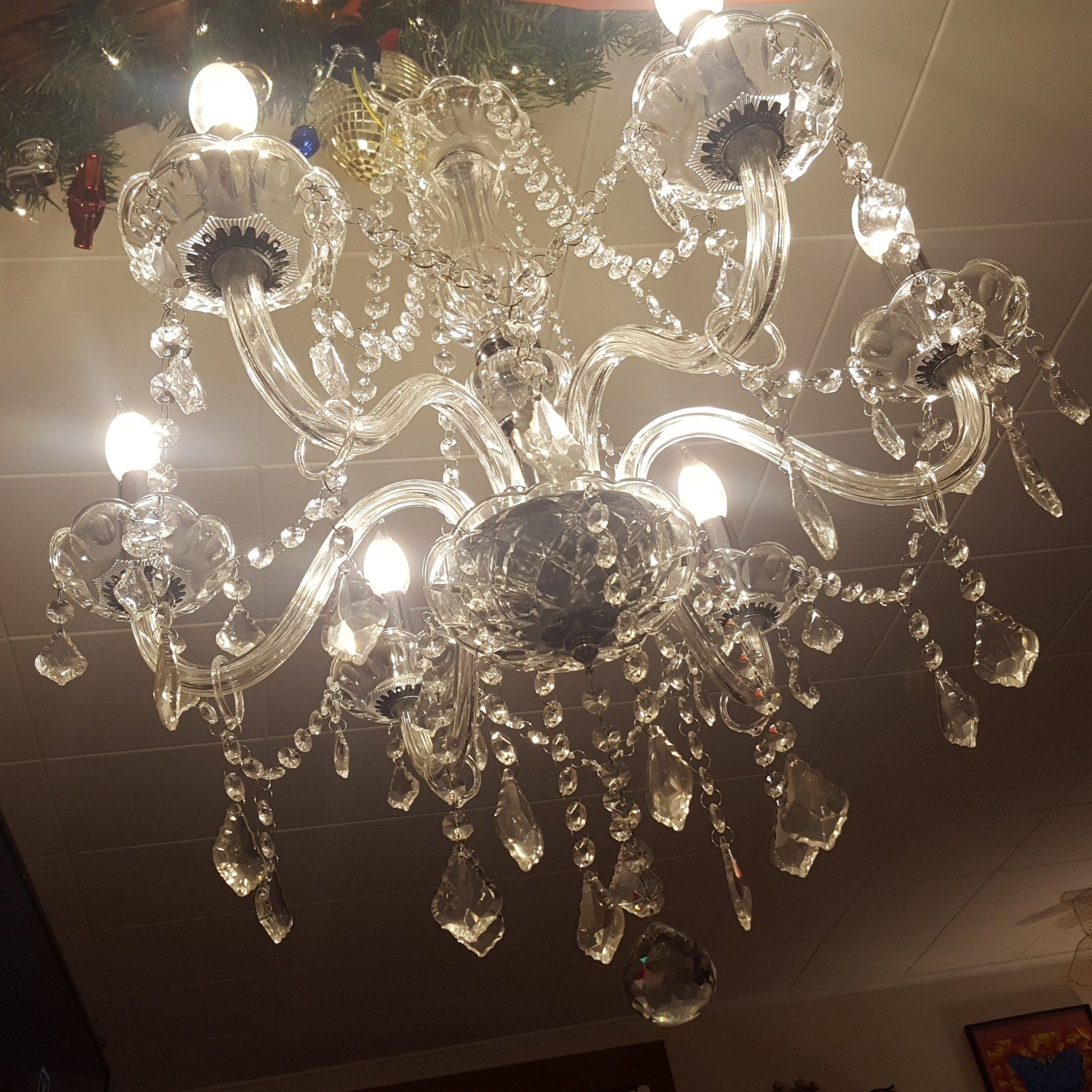 Crystal Chandelier installation rental service in the Berkshires Western, MA for tents weddings private events