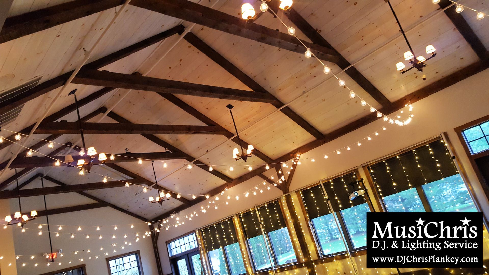Barrington Hall, Great Barrington, MA wedding venue Crissey Farm wedding DJ lighting drapery