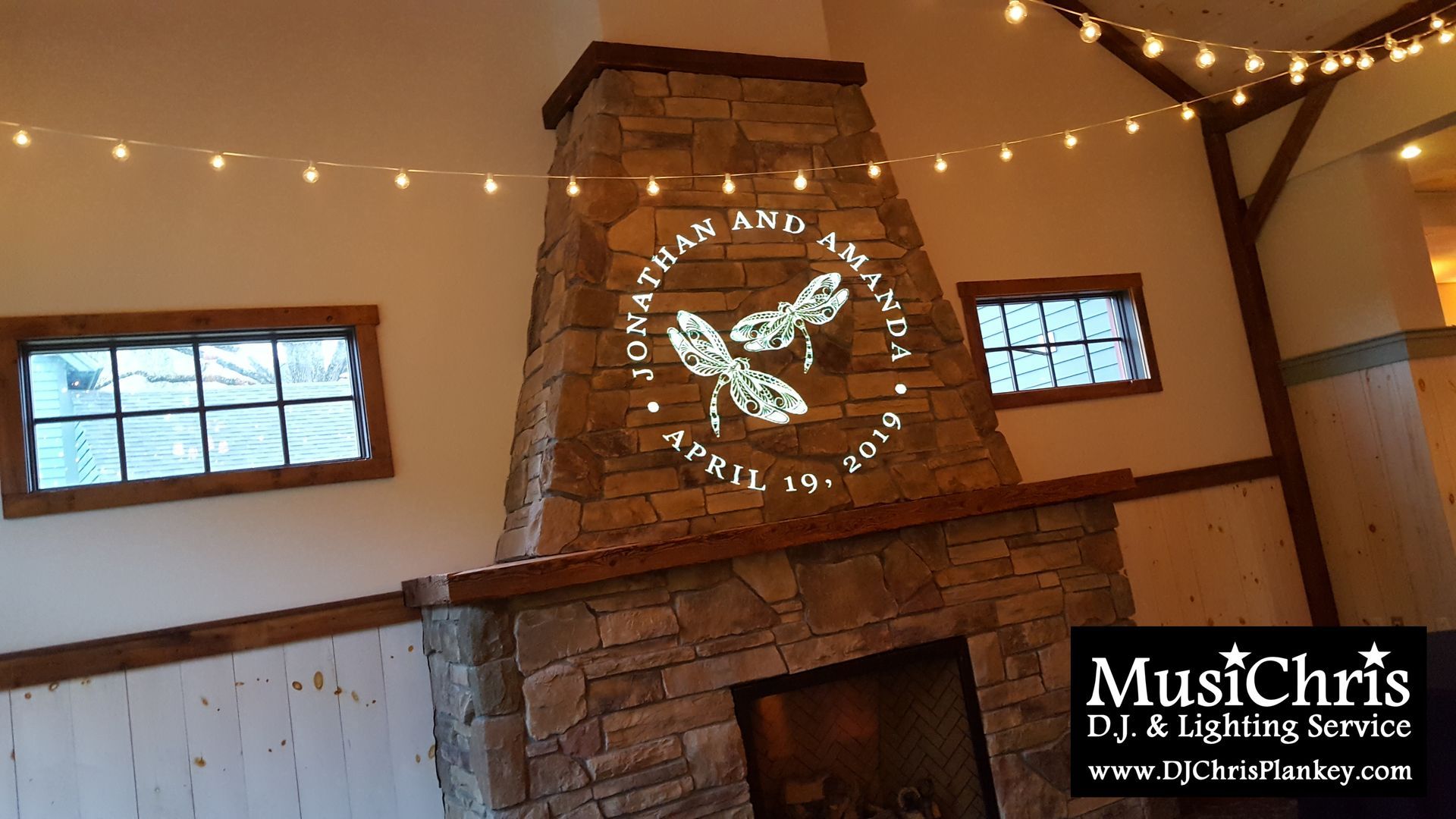 Barrington Hall, Great Barrington, MA wedding venue Crissey Farm wedding DJ lighting drapery