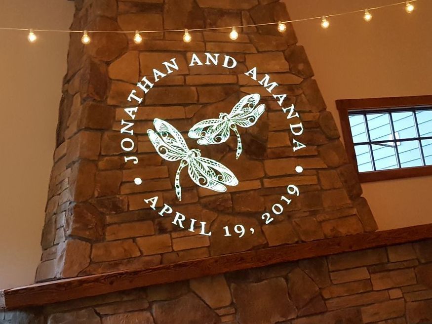 Barrington Hall, Great Barrington, MA wedding venue Crissey Farm wedding DJ lighting drapery