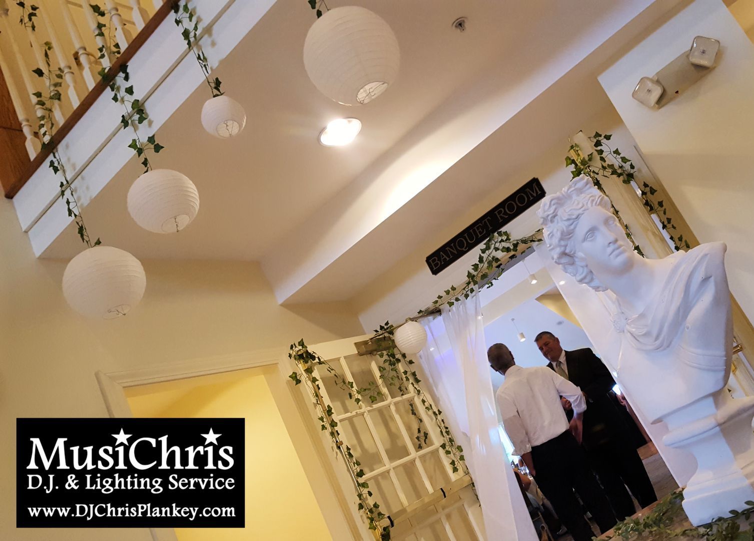 Greek Themed Prom event party decorations lighting ideas