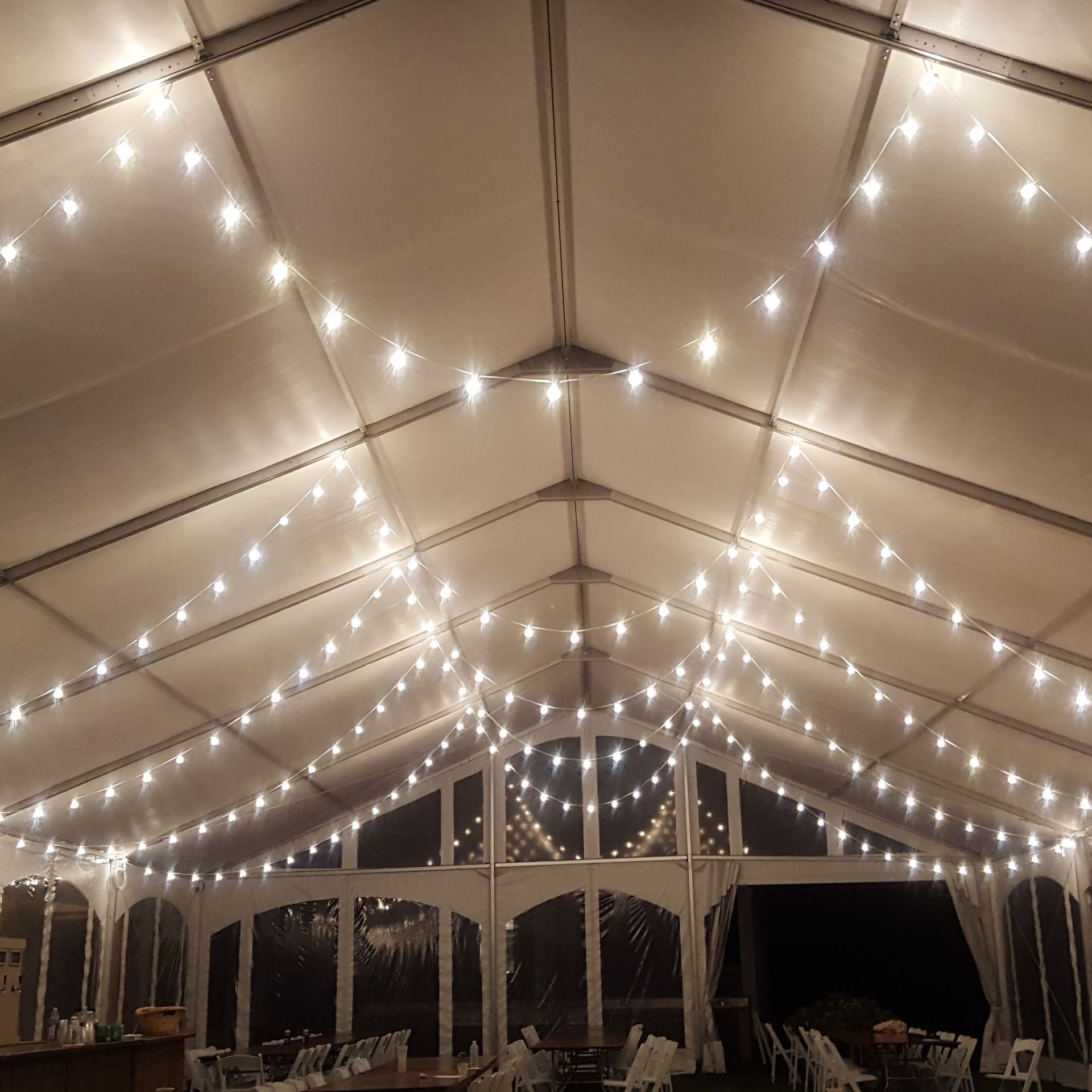 Tent Lighting service in the Berkshires Western Mass Lanesboro Lanesborough