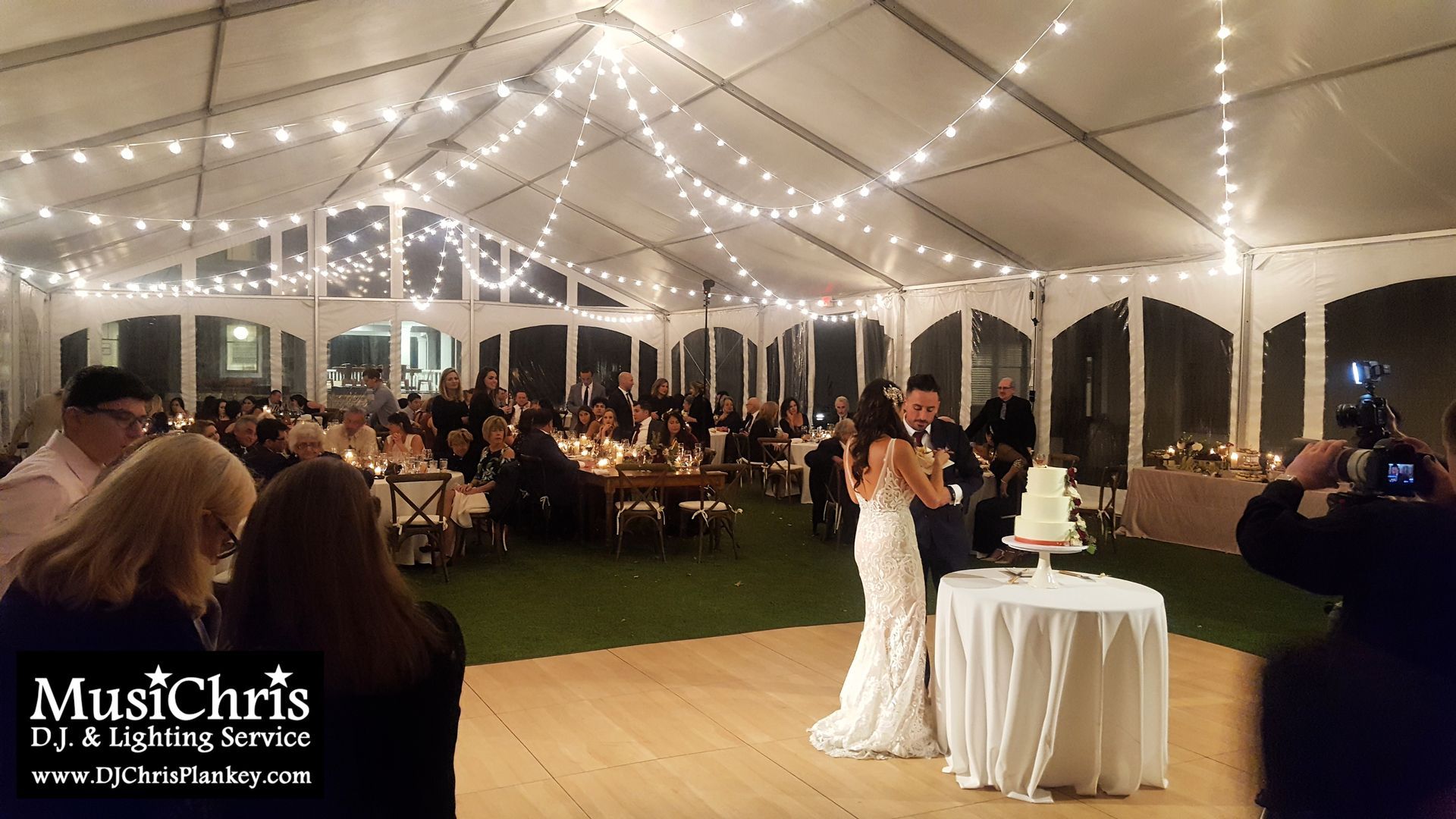 Lake House Guest Cottages of the Berkshires, Lanesborough Lanesboro MA Mass. wedding DJ tent lighting drapery