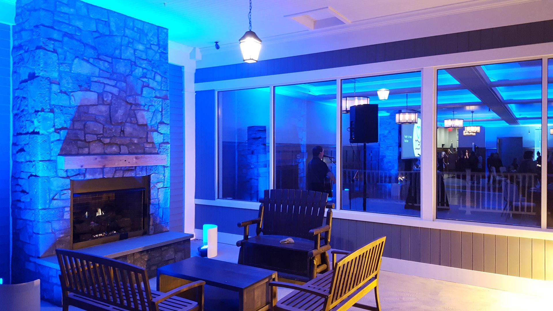 Proprietor's Lodge Pittsfield, MA Mass. wedding DJ lighting service fundraising gala