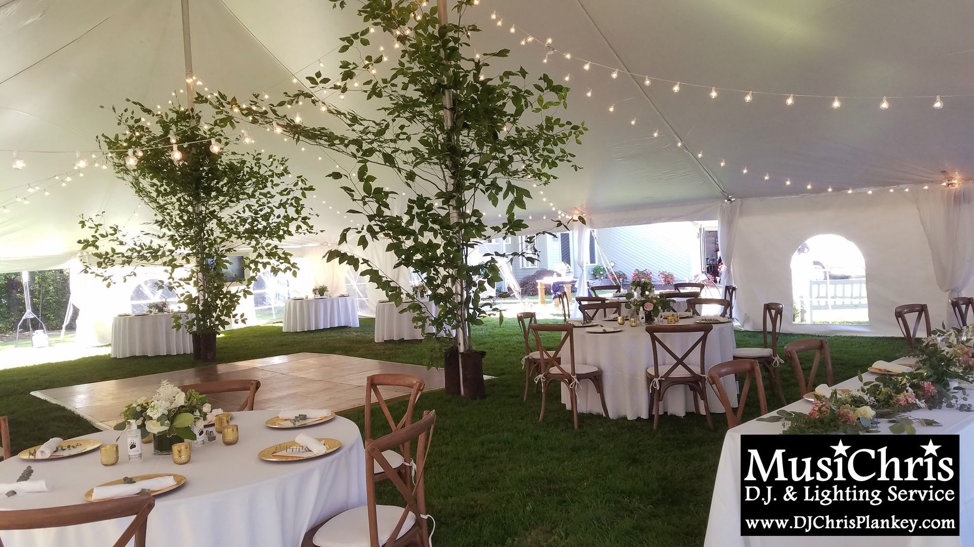 Event Wedding Tent Lights Lighting Drapes Drapery Service Provider in Berkshires Western MA Mass. Lanesboro Lanesborough