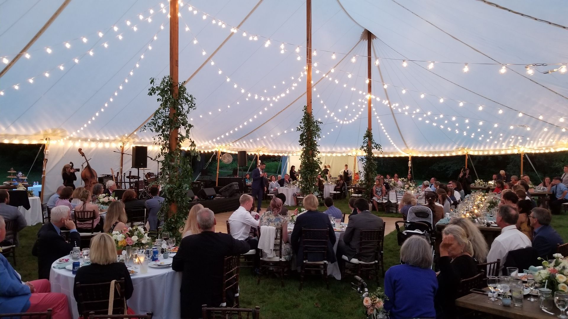 Event Wedding Tent Lights Lighting Drapes Drapery Service Provider in Berkshires Western MA Mass.