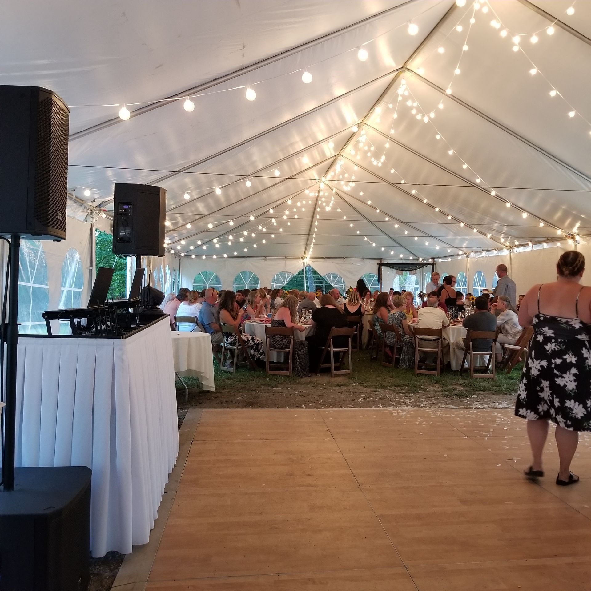 Event Wedding Tent Lights Lighting Drapes Drapery Service Provider in Berkshires Western MA Mass.