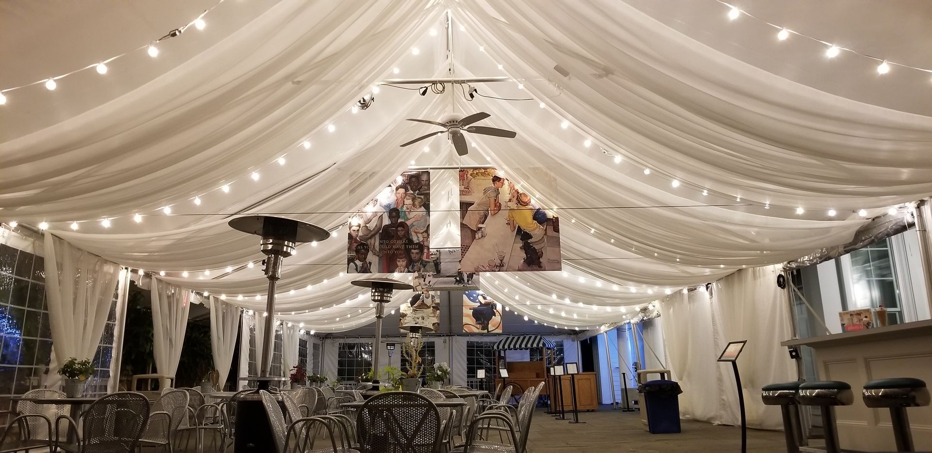 Event Wedding Tent Lights Lighting Drapes Drapery Service Provider in Berkshires Western MA Mass.