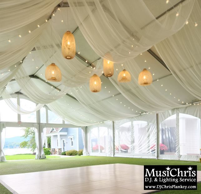 Event Wedding Tent Lights Lighting Drapes Drapery Service Provider in Berkshires Western MA Mass. Lanesboro Lanesborough