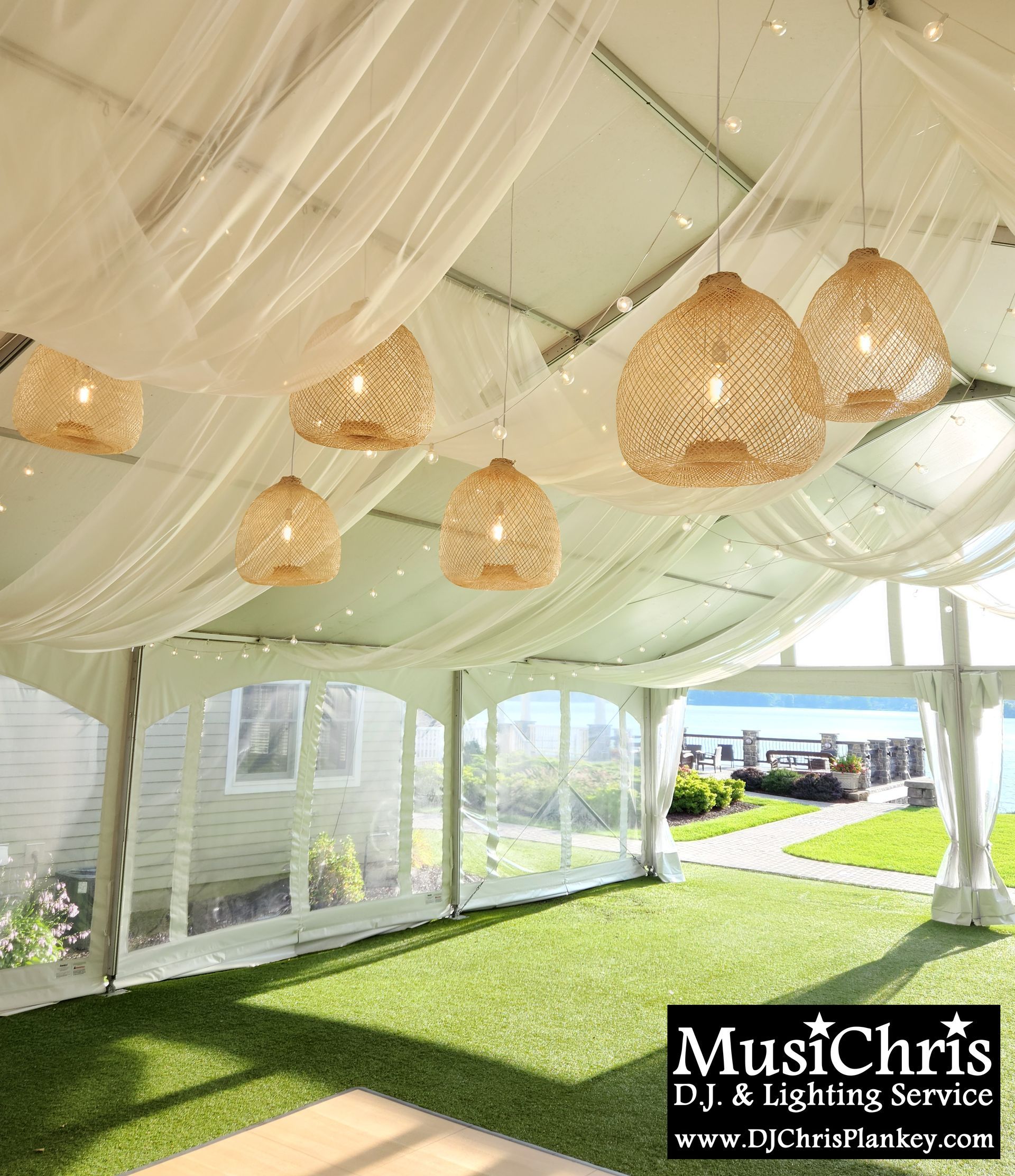 Event Wedding Tent Lights Lighting Drapes Drapery Service Provider in Berkshires Western MA Mass. Lanesboro Lanesborough