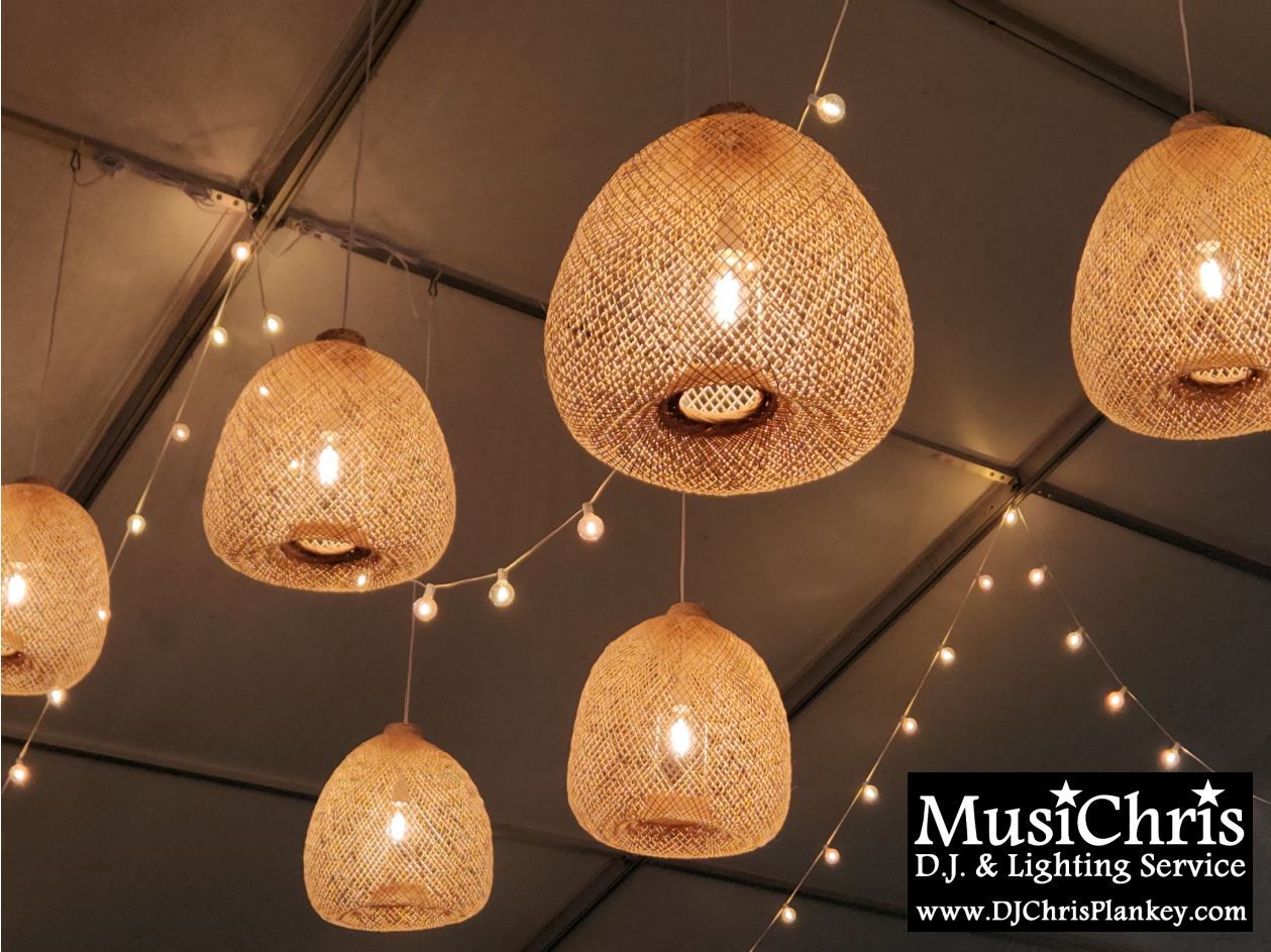 Lake House Guest Cottages of the Berkshires, Lanesborough Lanesboro MA Mass. wedding DJ tent lighting drapery