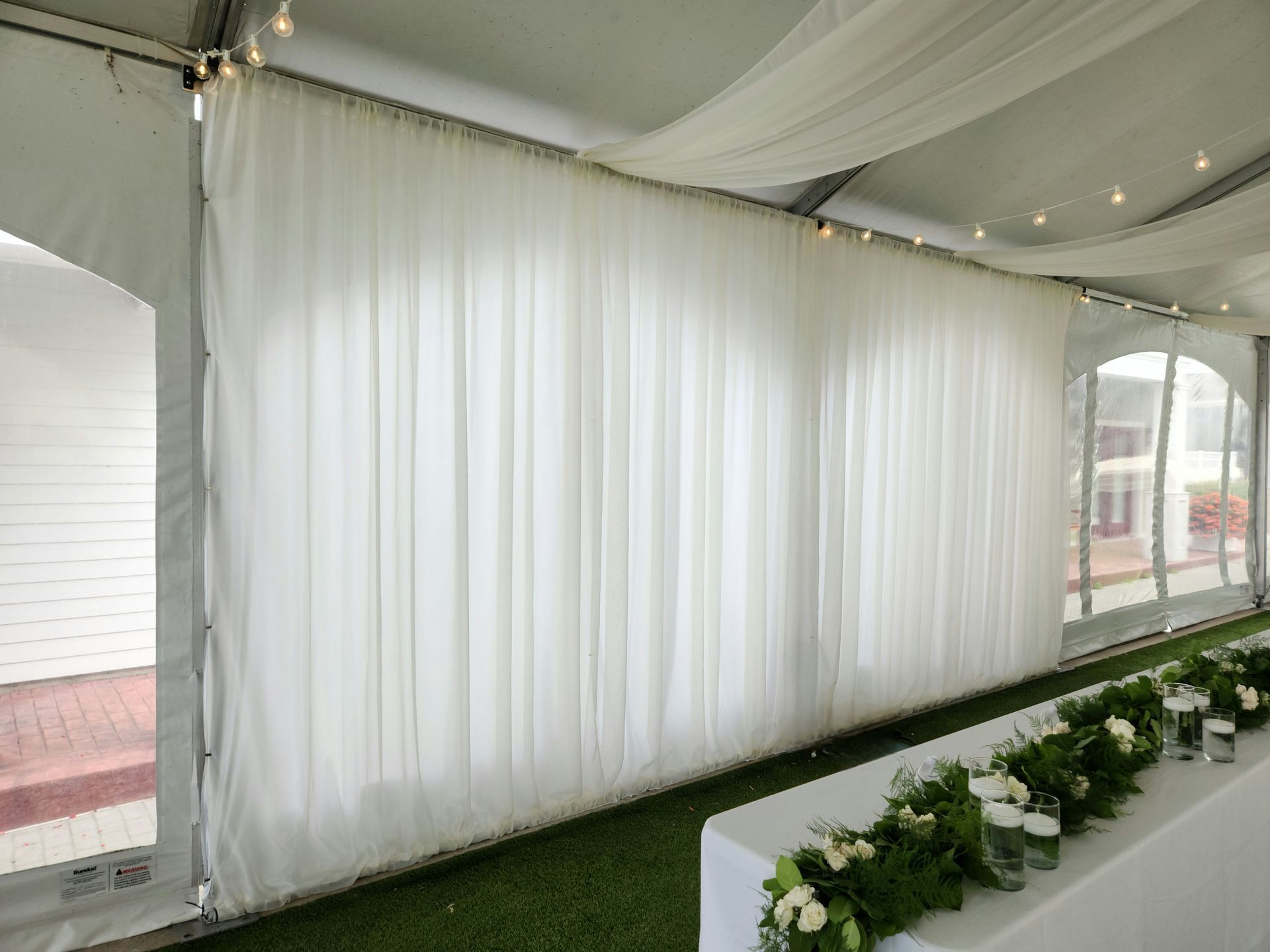 Pipe and Drape Service in the Berkshires Western MA drapery fabric wall draping drapes provider