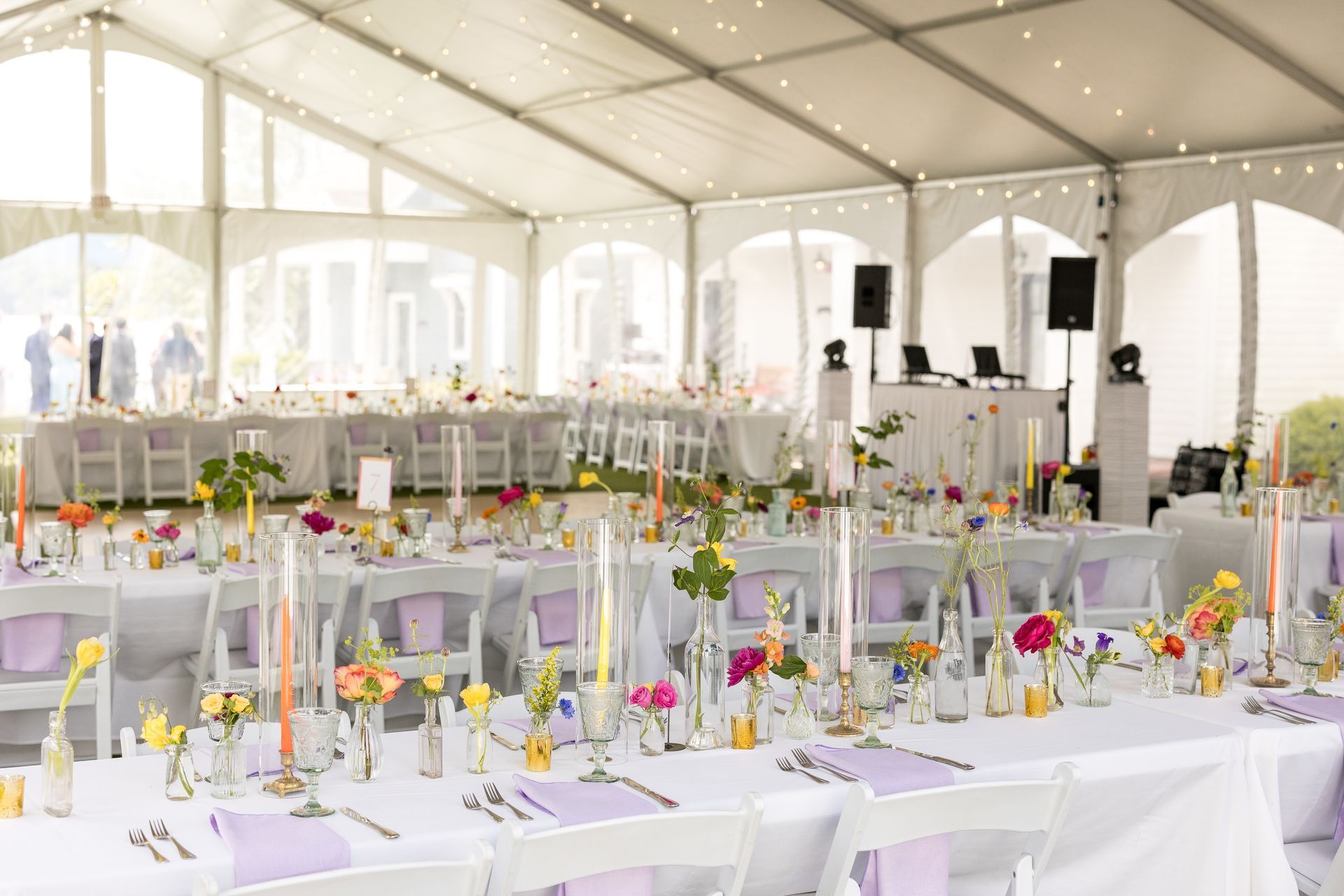 Lake House Guest Cottages of the Berkshires, Lanesborough Lanesboro MA Mass. wedding DJ tent lighting drapery