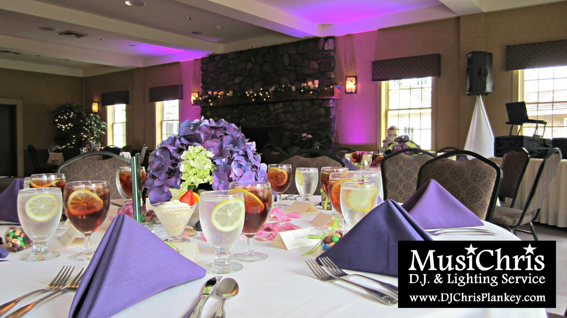 Jiminy Peak, Hancock, MA wedding DJ lighting