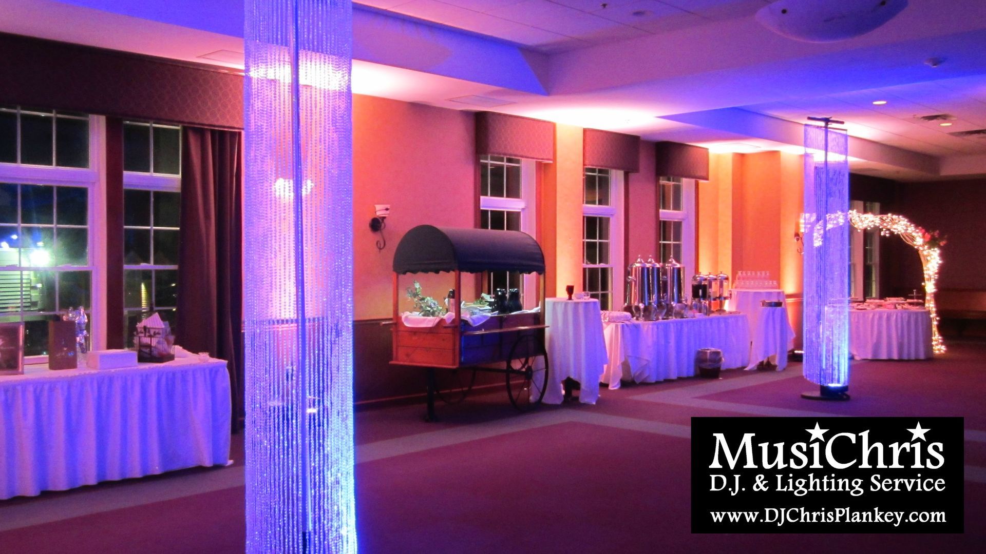 Jiminy Peak, Hancock, MA wedding DJ lighting